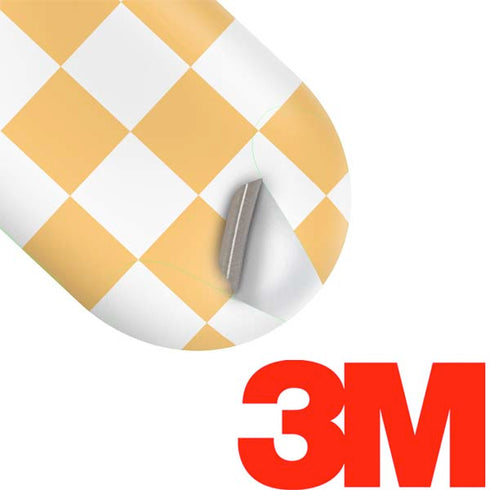 Yellow and White Checkerboard Galaxy Buds Plus Skin